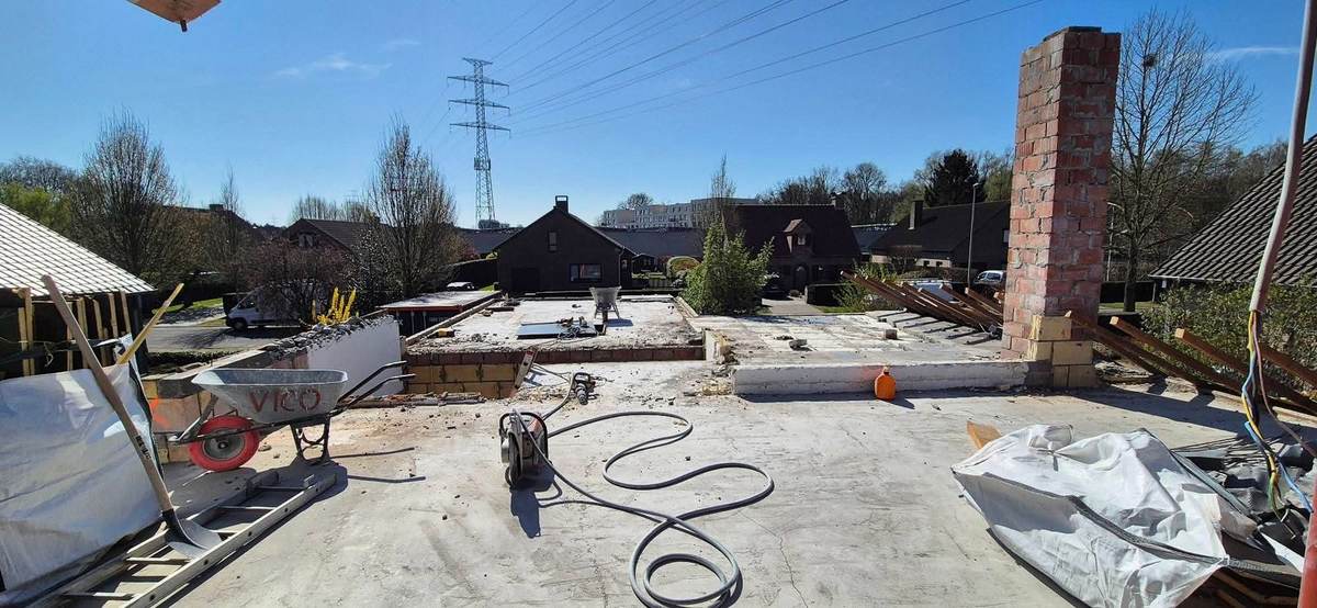Afbraakwerken Wondelgem — werfoverzicht — TSKR BV